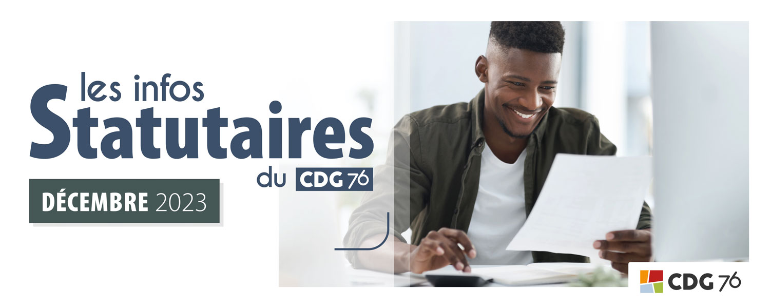 Infos statutaires : retrouvez le dernier numéro (décembre 2023)