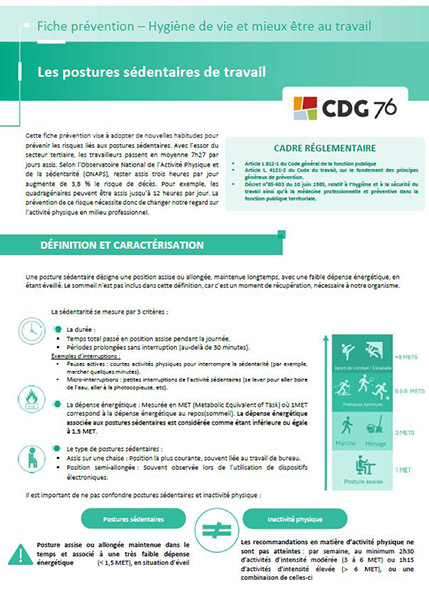 visuel fiche prévention sédentarité
