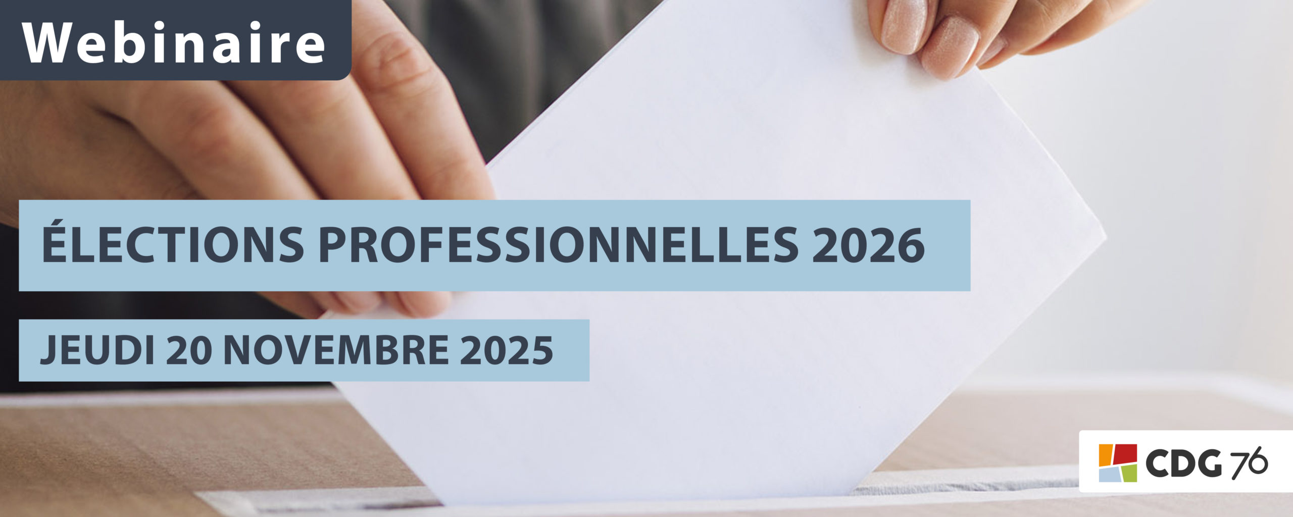 Webinaire « Préparation des élections professionnelles 2026 – 1ères étapes »